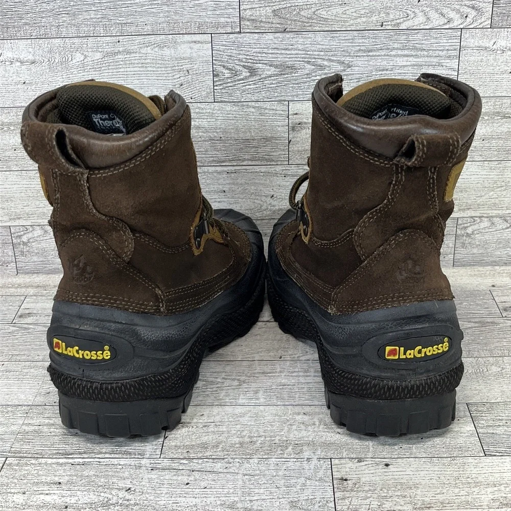 LaCrosse Black/Brown‎ Waterproof Winter Snow Boot 29600 Women Size 6